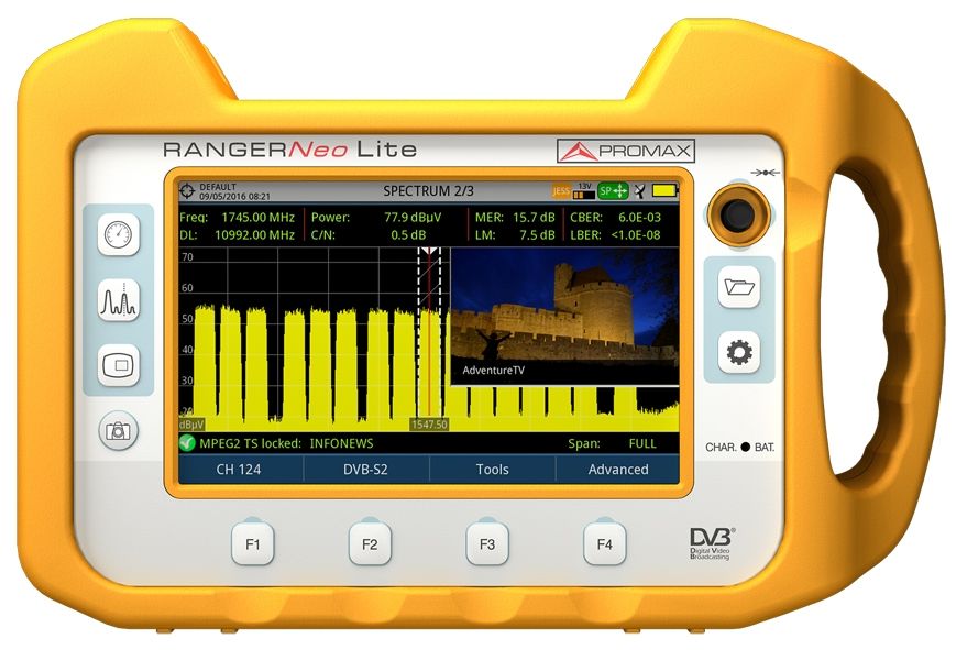  自動化測試系統(tǒng)集成PROMAX場強(qiáng)儀,電視信號分析儀RANGER NEO Lite